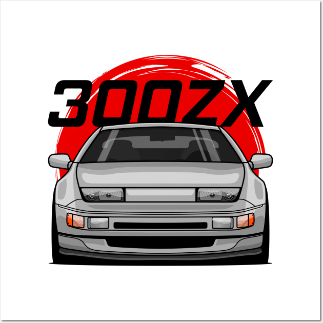 Silver 300ZX Z32 Wall Art by GoldenTuners